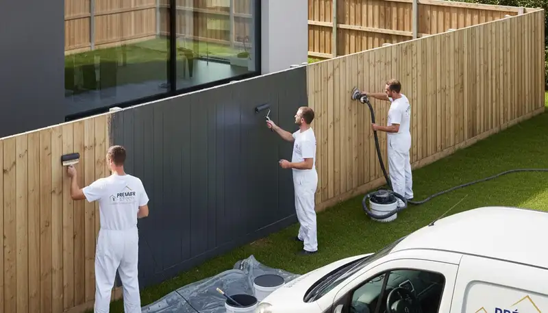 Professional fence painters providing durable fence painting in Andover, MA