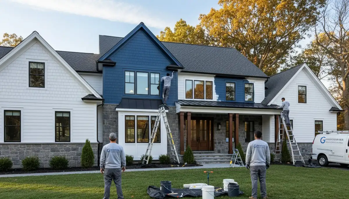 Professional house painting service in Andover MA by local painters at andoverpainters.com