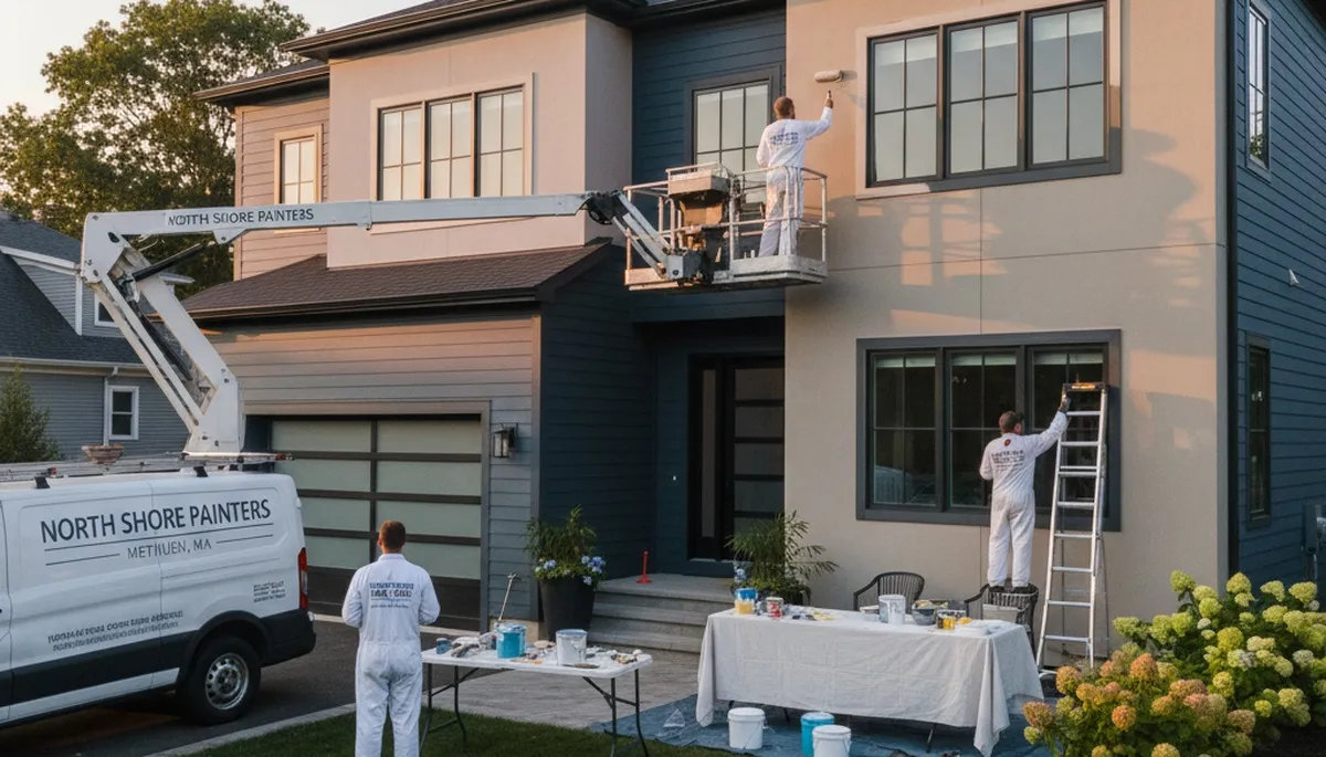 Professional house painting service in Andover, MA for residential exterior and interior painting
