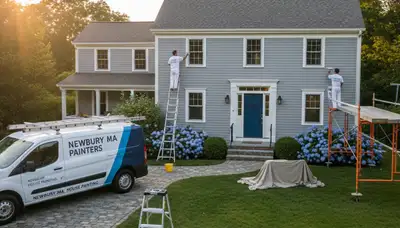 Professional house painters in Andover MA providing expert residential exterior painting services