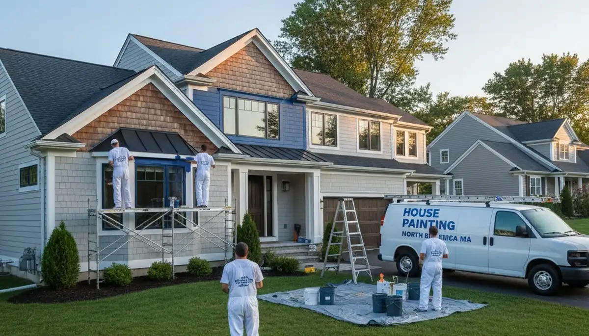 Professional house painters in Andover, MA providing exterior painting services