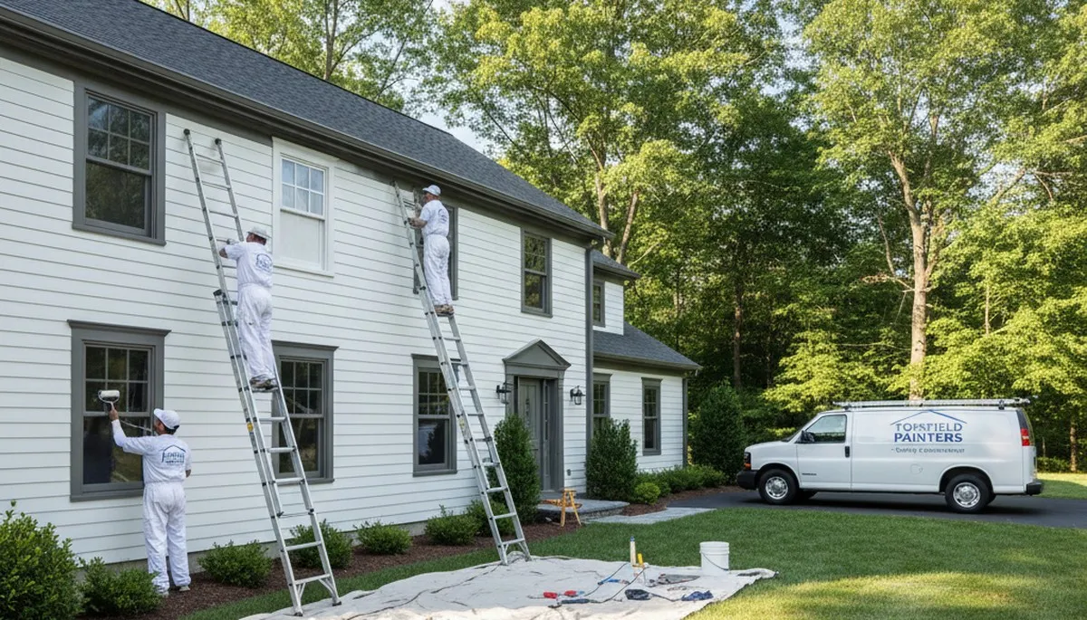 Professional house painters in Andover MA providing expert exterior home painting services
