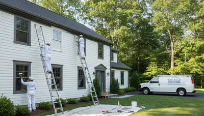 Professional house painters in Andover MA providing expert exterior home painting services