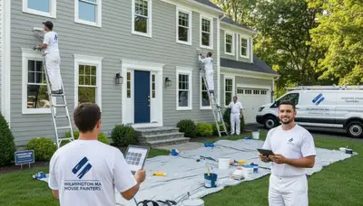 Professional house painting services in Andover, MA for residential exteriors and interiors