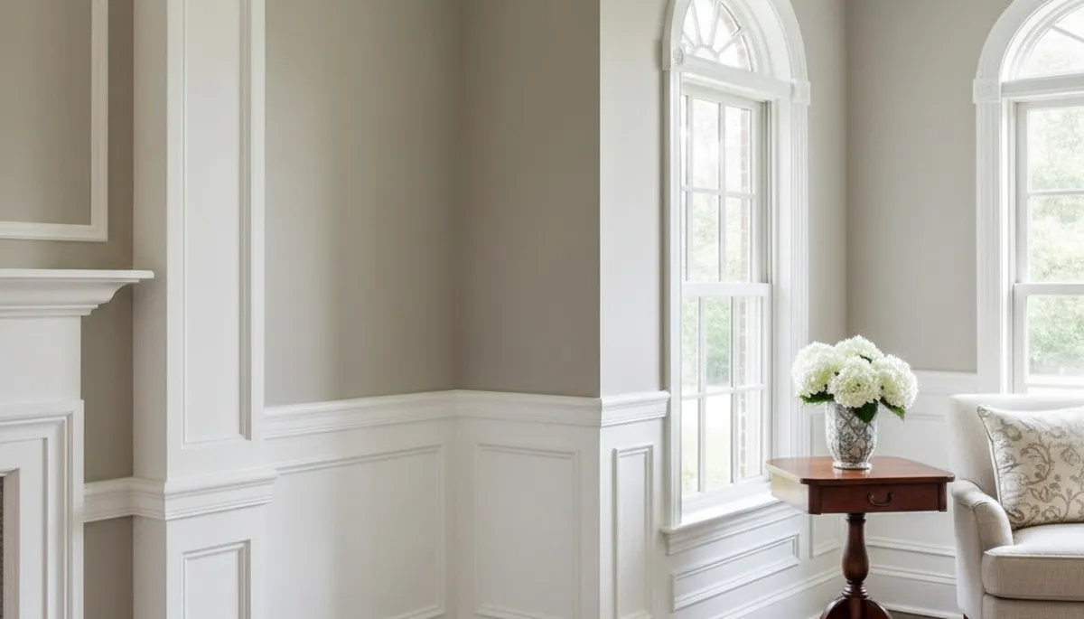 Professional interior trim painting with crisp lines and smooth finish in Andover, MA home