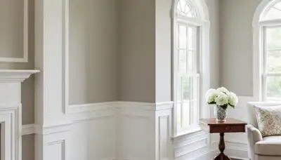 Professional interior trim painting with crisp lines and smooth finish in Andover, MA home