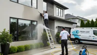 Professional pressure cleaning service restoring home exterior in Andover, MA