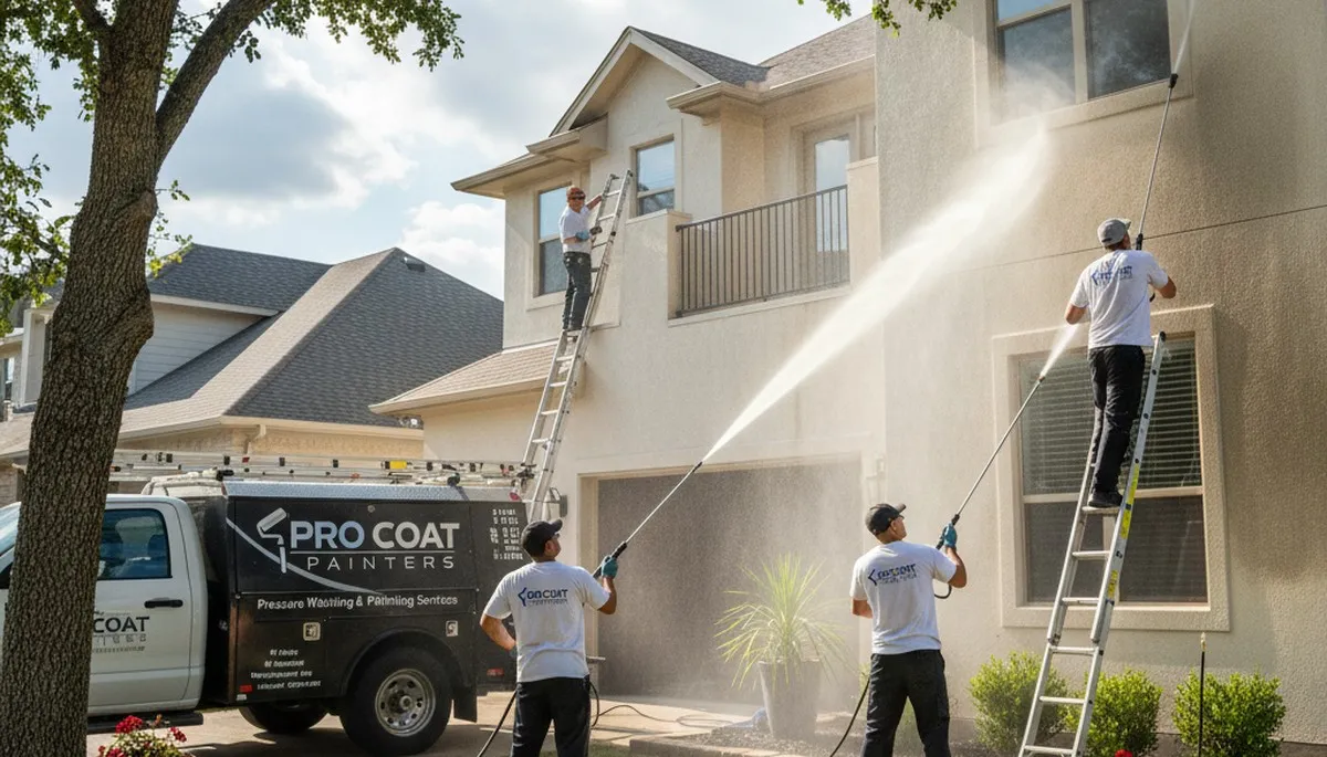 Professional pressure cleaning restoring home exterior surfaces in Andover, MA